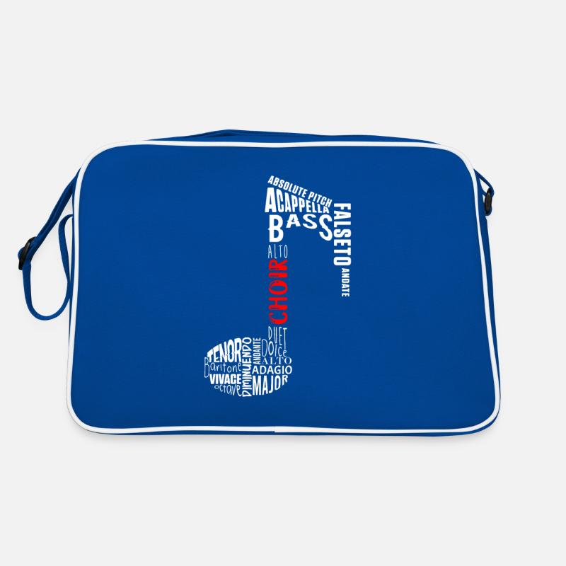 Chor Chor Musik Dirigent Chor Sänger Geschenk Retro Tasche
