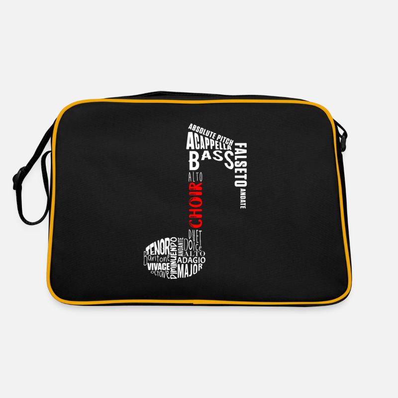 Chor Chor Musik Dirigent Chor Sänger Geschenk Retro Tasche
