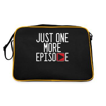 Juste un épisode de plus regarder cadeau tv télévision - Sac Retro - noir/or - Dos