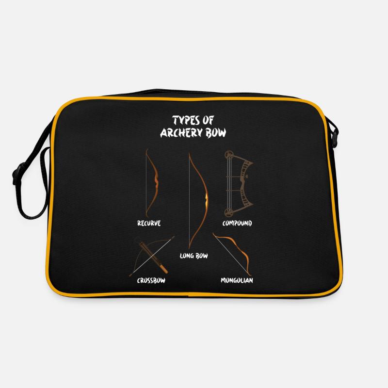 types of bows, longbows, archery Retro Bag
