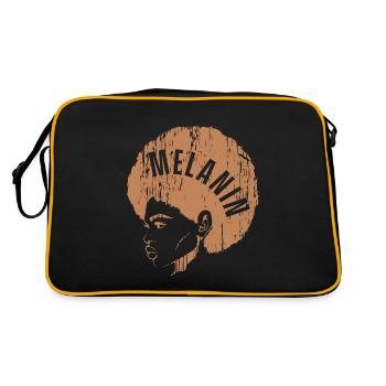 Melanin Woman Girl Queen Black History Month Cadeau - Sac Retro - noir/or - Dos