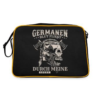 Le sang de Germain coule dans mes veines, Odin - Sac Retro - noir/or - Dos