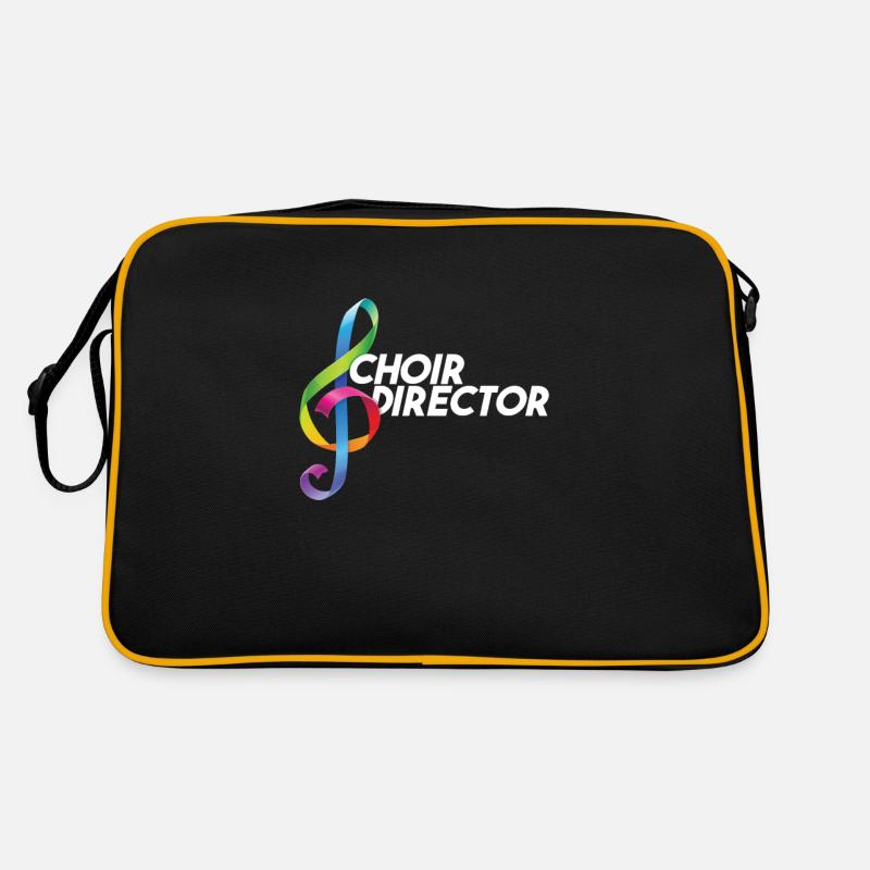 Chorleiter Clef Music Chorleiter - Retro Tasche - Schwarz/Gold