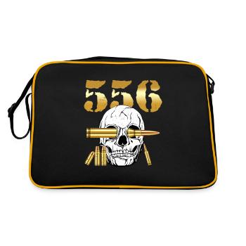 556 AR15 Amant des armes munitions - Sac Retro - noir/or - Dos