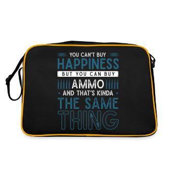 Weapon Lover, Weapon Owner, Funny - Retro Bag - black/gold - Back