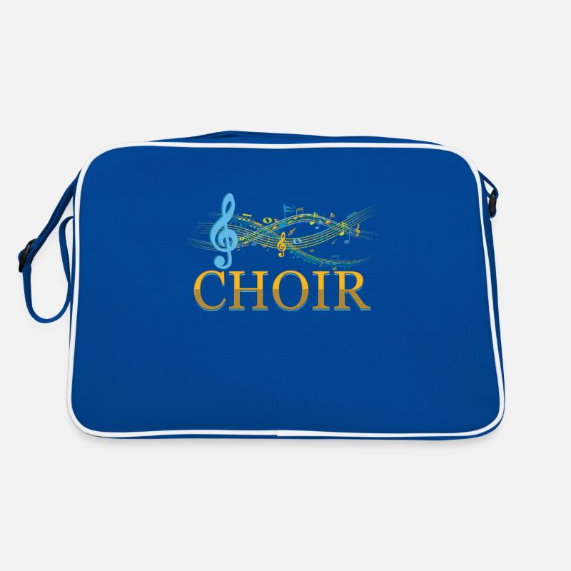 Clef Choir Music Notes Choral Chorus Singing Gift Retro Bag
