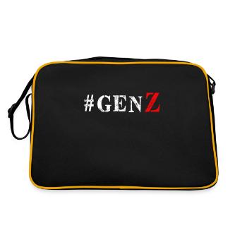 Hashtag Gen Z Génération Z Boomer Cadeau - Sac Retro - noir/or - Dos