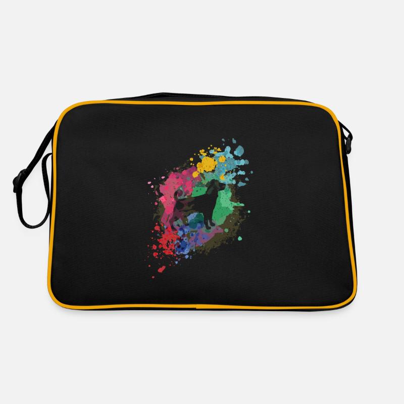 Jack Russel Terrier Hunde Hund Hundebesitzer Retro Tasche