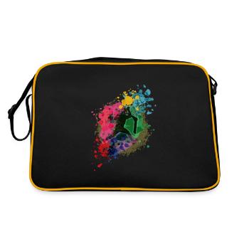 Scooter Tretroller Stunts Skatepark - Retro Bag - black/gold - Back