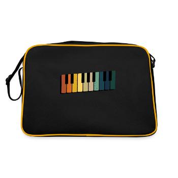 Piano Instrument à clavier Piano piano piano - Sac Retro - noir/or - Dos