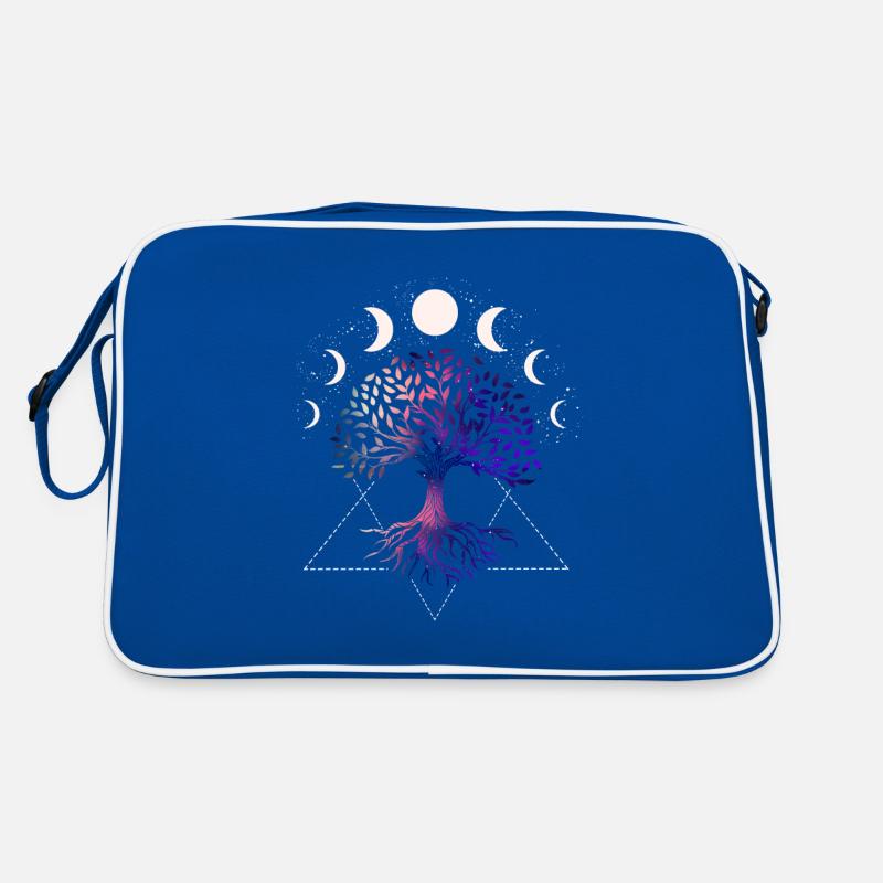 Mondphasen, Baum Des Lebens Retro Tasche