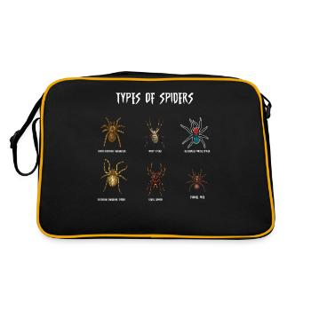 Espèces d’araignées, araignées - Sac Retro - noir/or - Dos