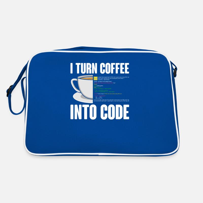 Drôle d’ordinateur programmeur de café conception Sac Retro