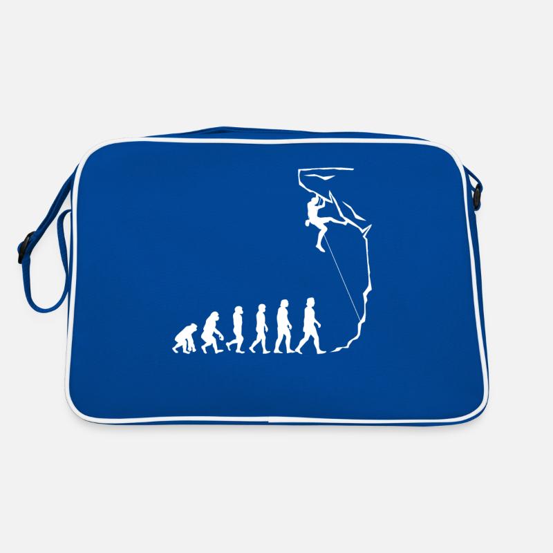 Evolution of climbing, bouldering, mountaineering Retro Bag