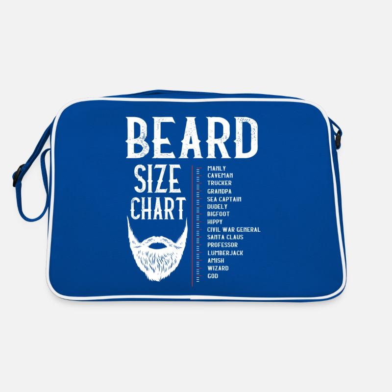 Bart Größentabelle, Bart, Bärtslänge Retro Tasche