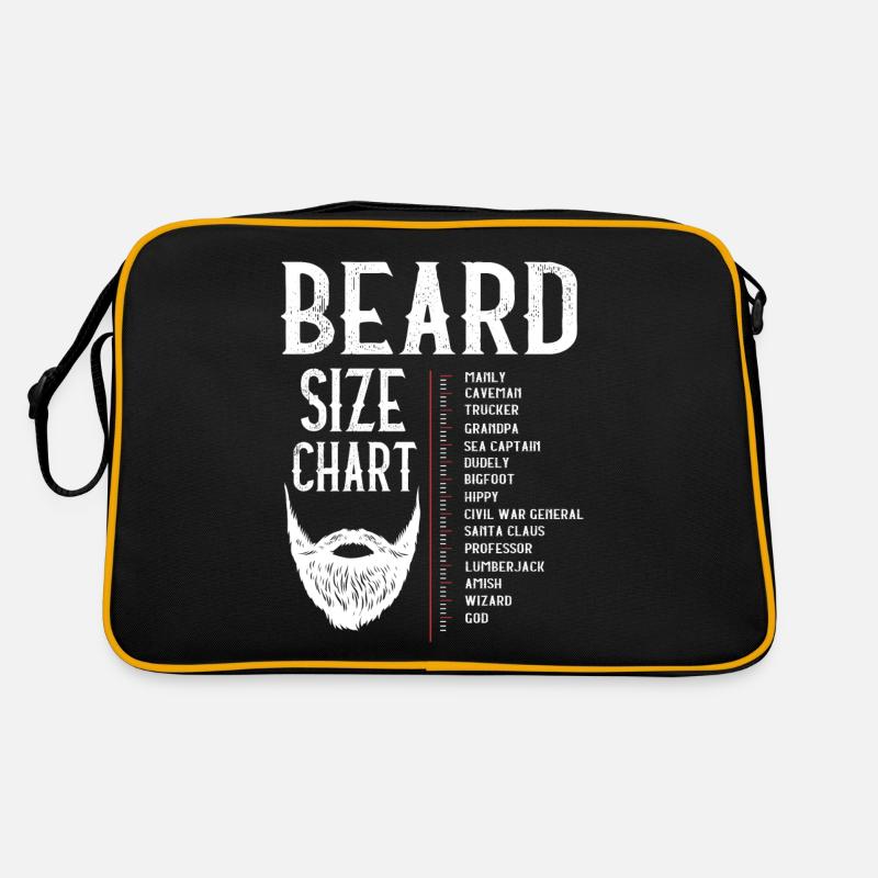 Beard size chart, beard, beard length Retro Bag