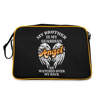 Frère Deuil, Frère Est Mon Ange Gardien - Sac Retro - noir/or - Dos