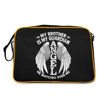 Mon frère Est Mon Guardian Ange, Frère DeUil - Sac Retro - noir/or - Dos