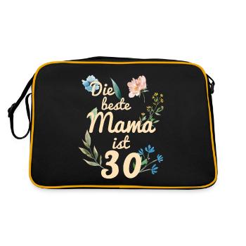 The best mom is 30 years old gift 1991 - Retro Bag - black/gold - Back