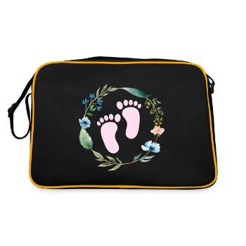 mère future sexe reveal grossesse - Sac Retro - noir/or - Dos