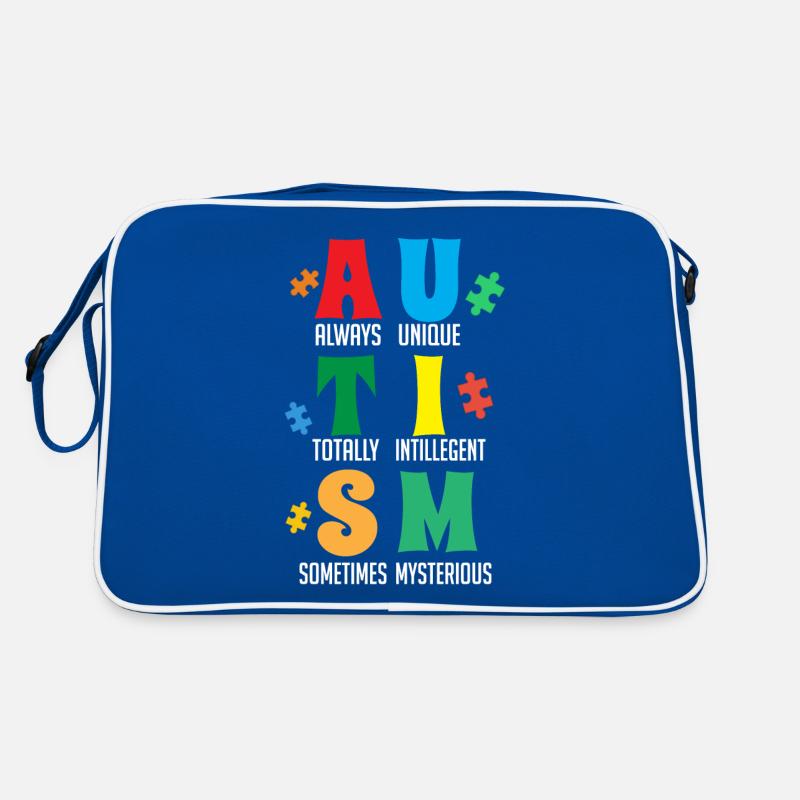Autisme, Je porte bleu, conscience de l’autisme Sac Retro