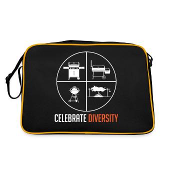 Celebrate Variety, Grill, Grill, Grill - Retro Bag - black/gold - Back