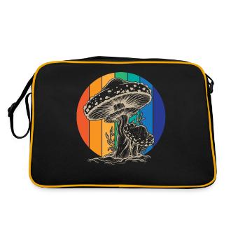 Pilz Pilz Retro - Retro Tasche - Schwarz/Gold - Hinten