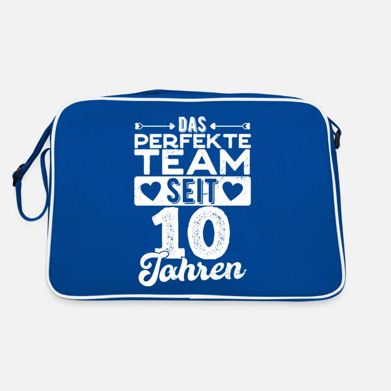 das perfekte Team Hochzeitstag Geschenk 2011 Retro Tasche
