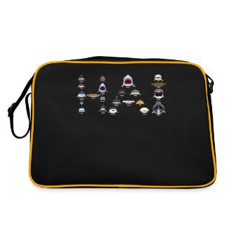 Requins, requins, requins - Sac Retro - noir/or - Dos