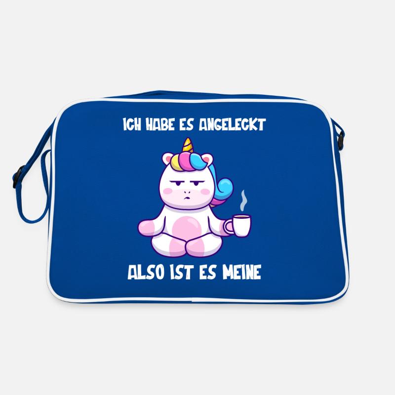 Einhorn, Lustiger Einhörner Spruch Retro Tasche
