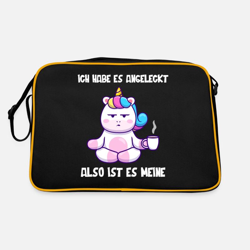 Einhorn, Lustiger Einhörner Spruch Retro Tasche