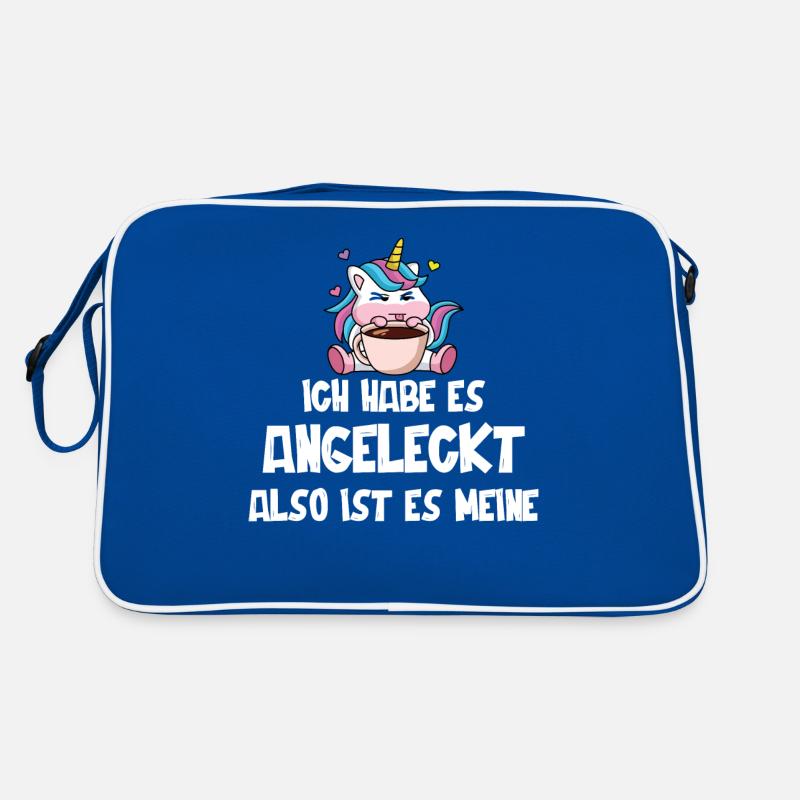 Einhorn, Lustiger Einhörner Spruch Retro Tasche