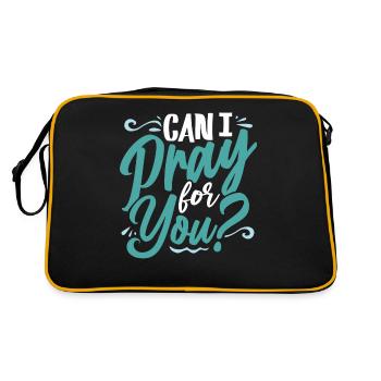 Verse biblique, Dieu chrétien, prière - Sac Retro - noir/or - Dos