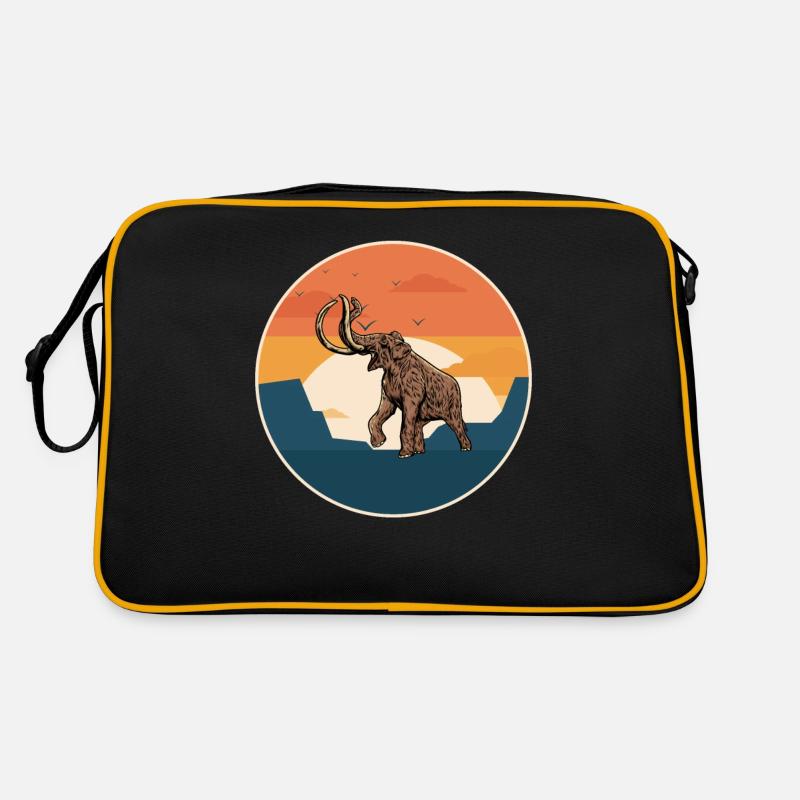 Mammut I Eiszeit I Elefanten I Geschenk Retro Tasche