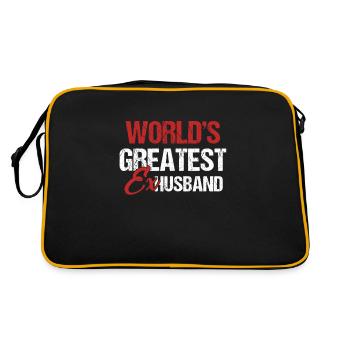 Ehemaliger Ehemann Ex Frau Scheidung Partei - Retro Tasche - Schwarz/Gold - Hinten