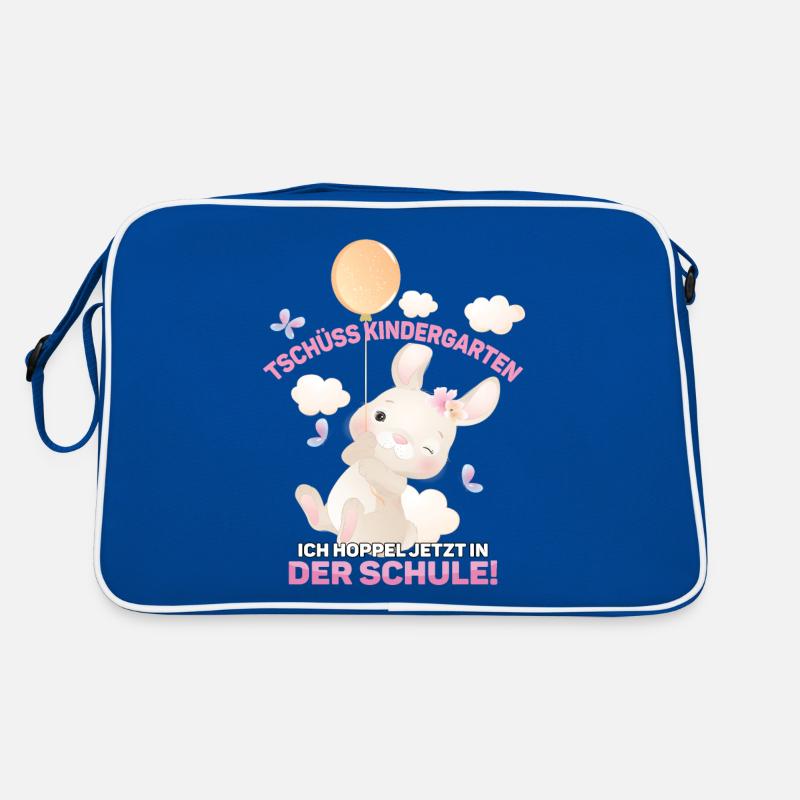 Kindergarten ist vorbei, Tschüss! Retro Tasche
