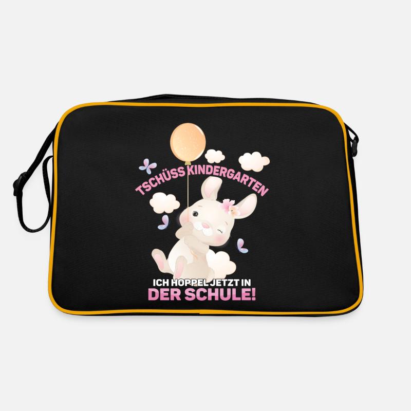 Kindergarten ist vorbei, Tschüss! Retro Tasche
