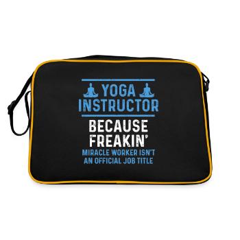 Instructeur de yoga Zen Asana Méditation Chakra - Sac Retro - noir/or - Dos