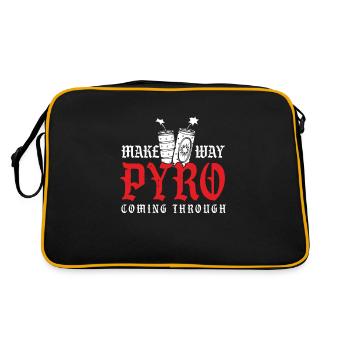 Make Way Pyro à venir grâce à un cadeau pyrotechnicien - Sac Retro - noir/or - Dos