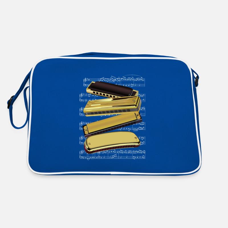 Harmonica Notes Music Sound Acoustic Blues Gift Retro Bag