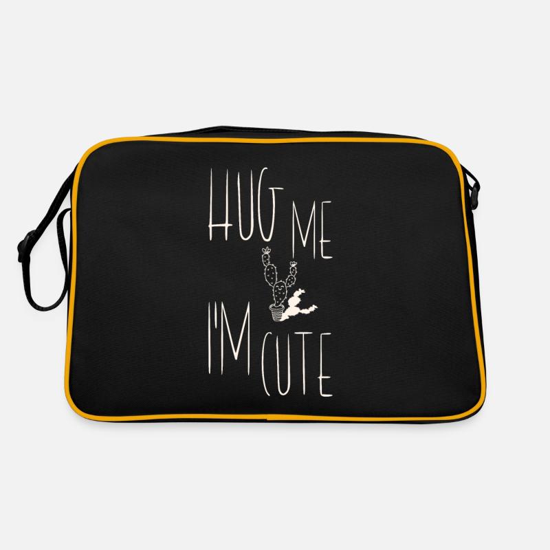 Hug Me Im Cute Cactus Retro Bag