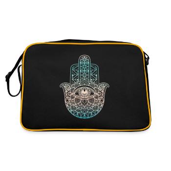 Yoga Chakra Méditer Relax Pilates Cadeau spirituel - Sac Retro - noir/or - Dos