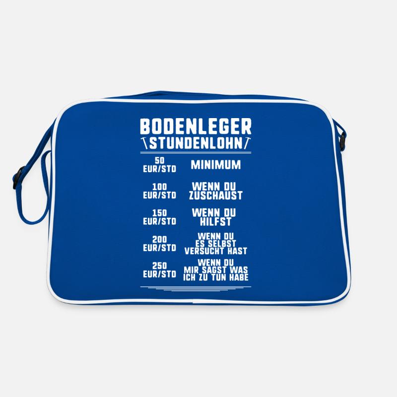 Bodenleger Estrichleger Parkettleger Retro Tasche