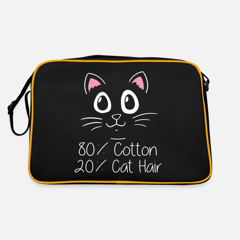 80% coton, 20% poils de chat Sac Retro