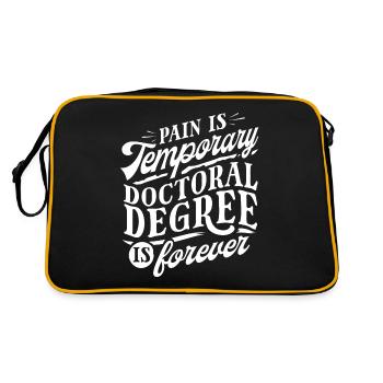 PhD Degree - Retro Bag - black/gold - Back
