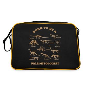 Paléontologue, Dinosaure, Dinosaure - Sac Retro - noir/or - Dos