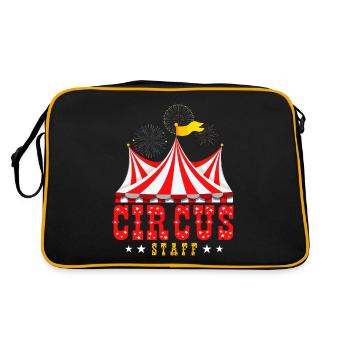 Cirque, Personnel de cirque, Artiste, Artistique - Sac Retro - noir/or - Dos