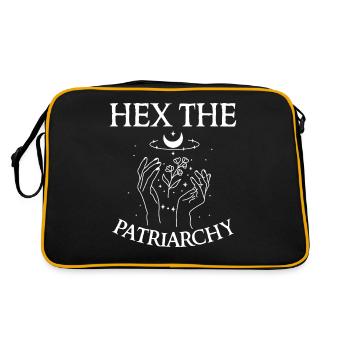 Feminist Hex The Patriarchy, Witches - Retro Bag - black/gold - Back