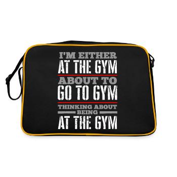 Fitness fitness addicts - Retro Bag - black/gold - Back
