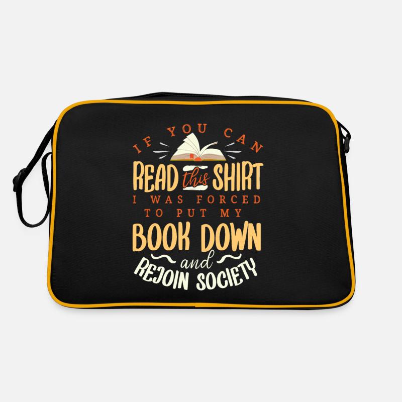 Ich Lese Verbotene Bücher, Bücher, Leser Retro Tasche